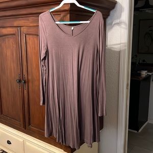 Plus 2XL Brown knit dress